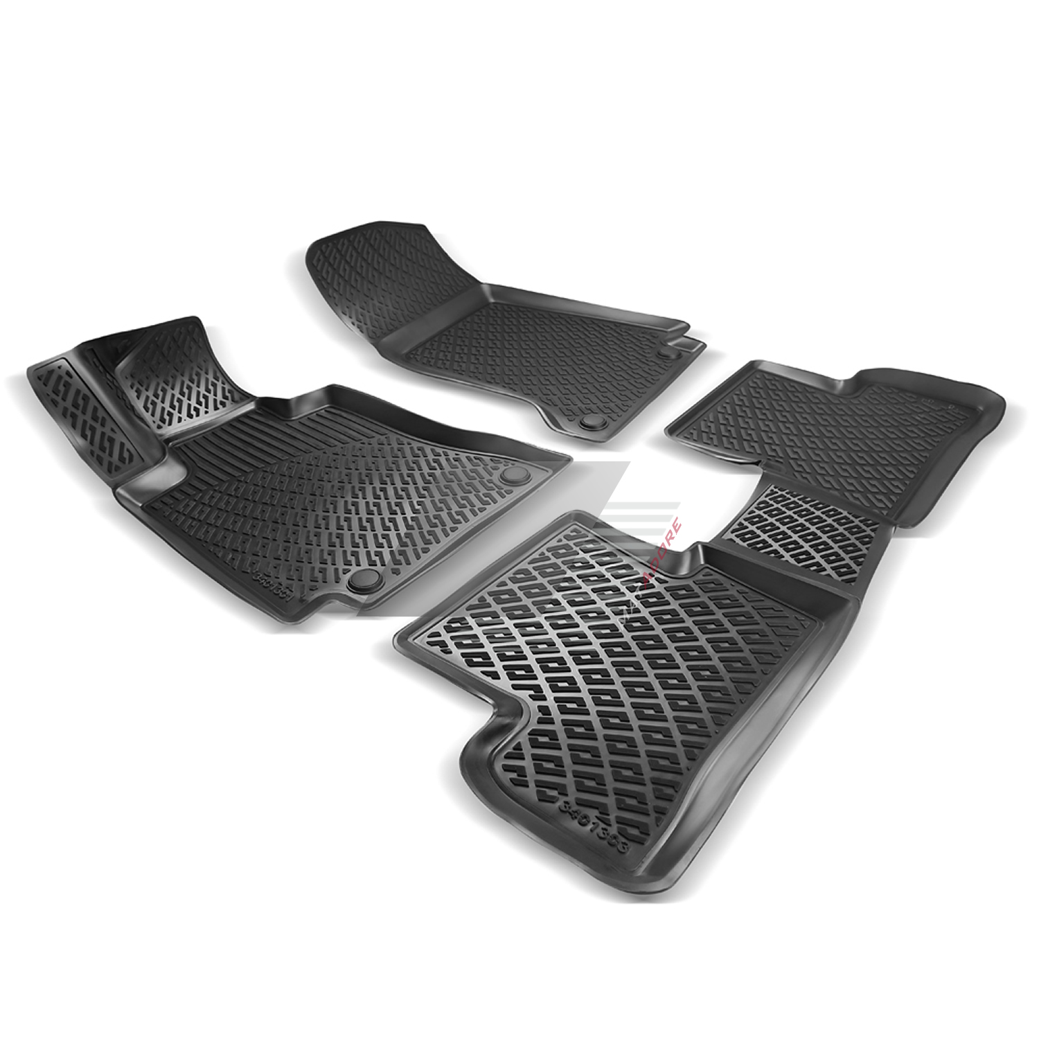 VW Amarok 3D TPE Rubber Floor Mats 2010-2022