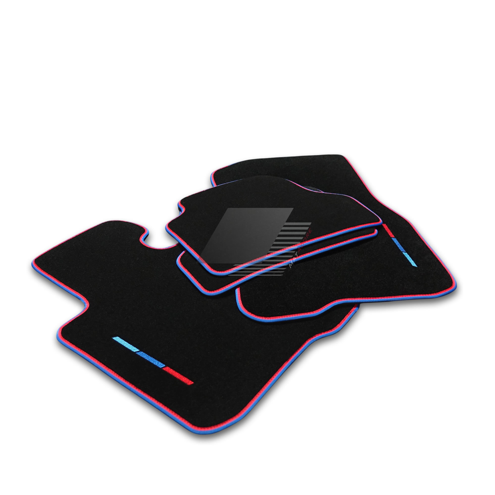 BMW 7 F01 Short Carpet Floor Mats 2013-2015 *xDrive #M Stripe