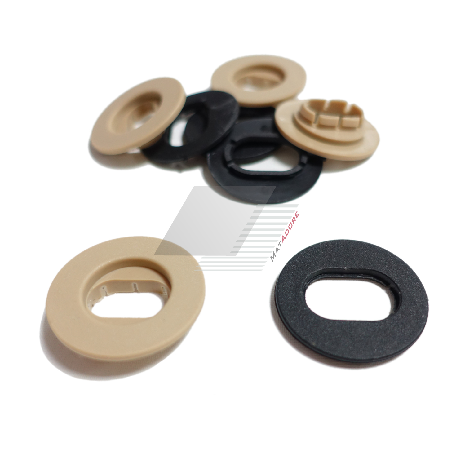 VW OVAL Beige Female Mat Fixing Clip *4 Set