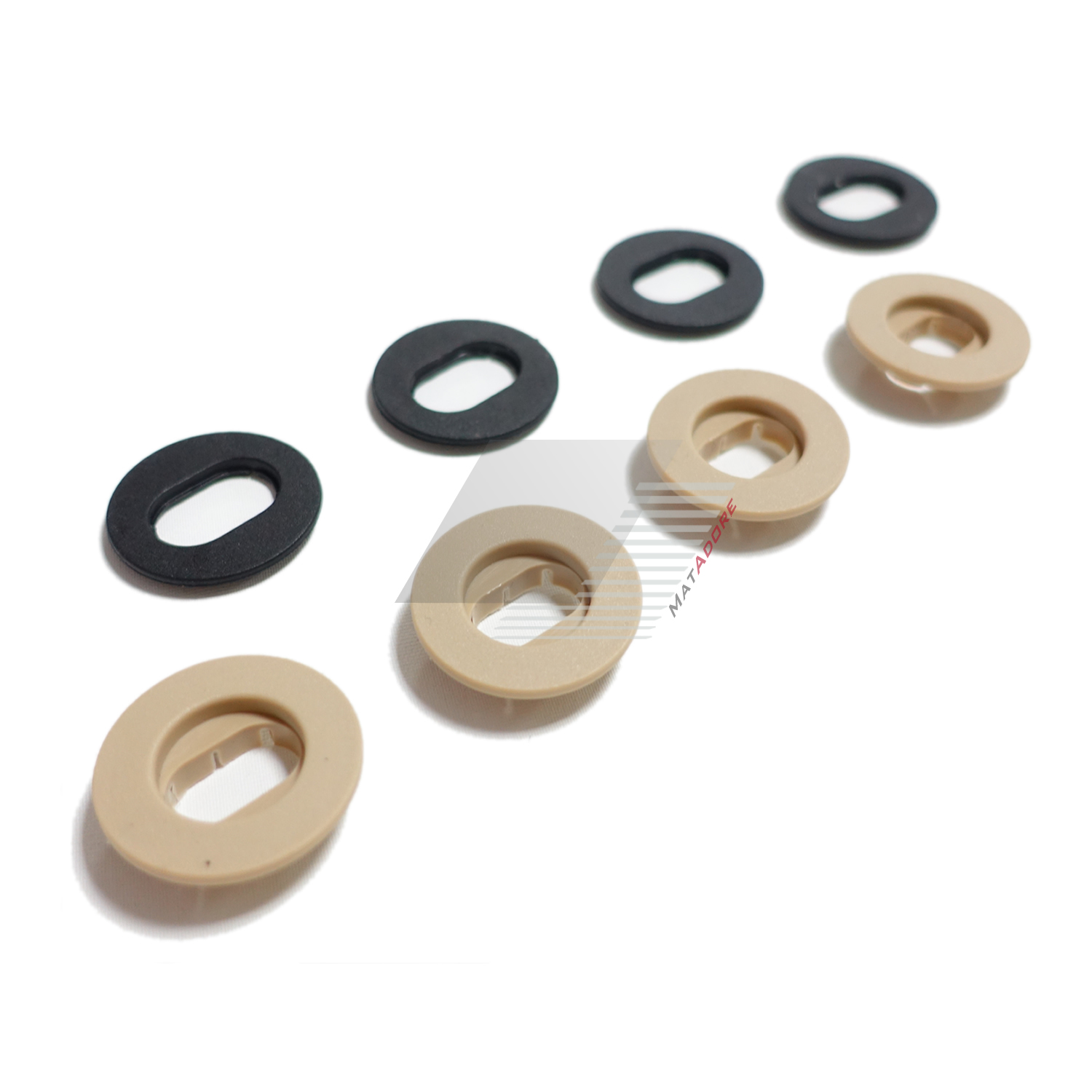 VW OVAL Beige Female Mat Fixing Clip *4 Set